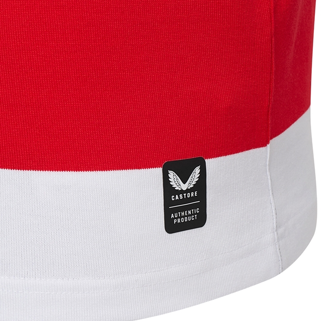 Saracens Mens 150th Anniversary Classic Rugby Shirt Long Sleeve 26/27 Brilliant White - Authentic Product Close-up