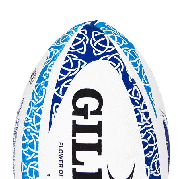 Gilbert Scotland ‘Flower of Scotland’ Anthem Midi Rugby Ball - Grip