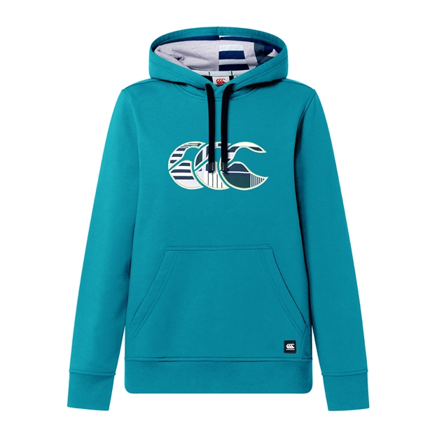 Canterbury Womens Uglies Hoodie Storm Blue - Front View
