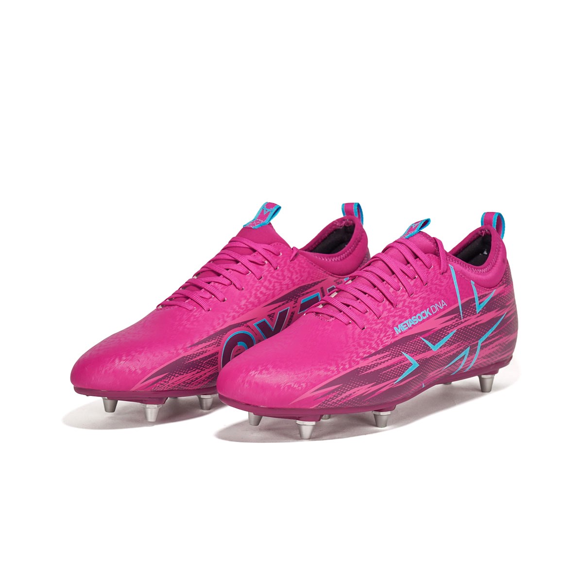Oxen Adults Meta X 6S Soft Ground Rugby Boots Purple Haze - Front