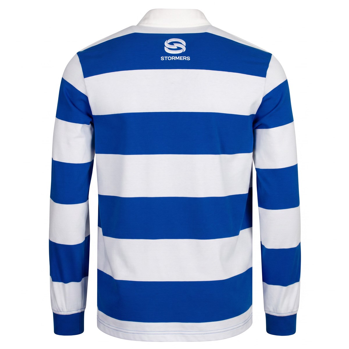 Stormers Adults Heritage Rugby Shirt Long Sleeve 26/27 Royal Blue - Front View