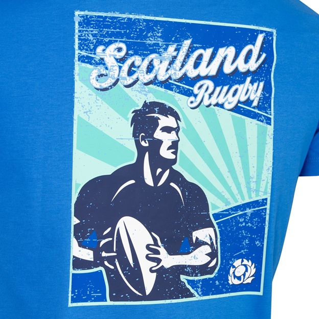 Scotland Mens Leisure T-Shirt 26/27 - Back Print Close-up