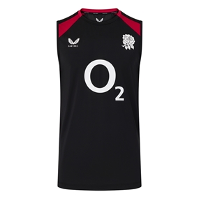 England Mens Performance Vest 26/27 Castore Black - Front