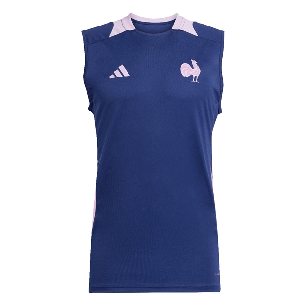 France Mens Singlet 25/26 Blue - Front