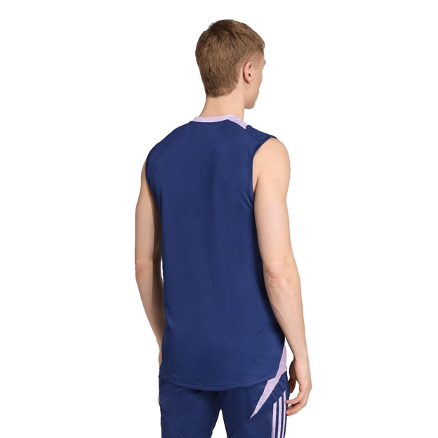 France Mens Singlet 25/26 Blue - Model Back