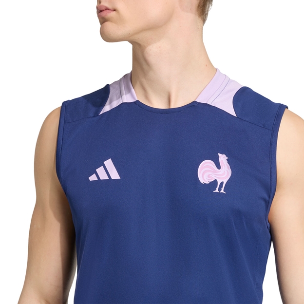 France Mens Singlet 25/26 Blue - FFR