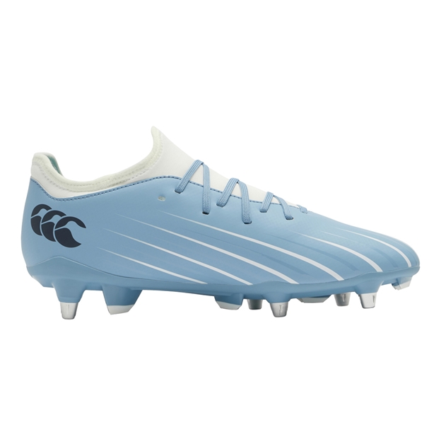 Canterbury Adults Speed Falcon 2.0 Team Soft Ground Rugby Boots Mountain Spring Grey - Instep View