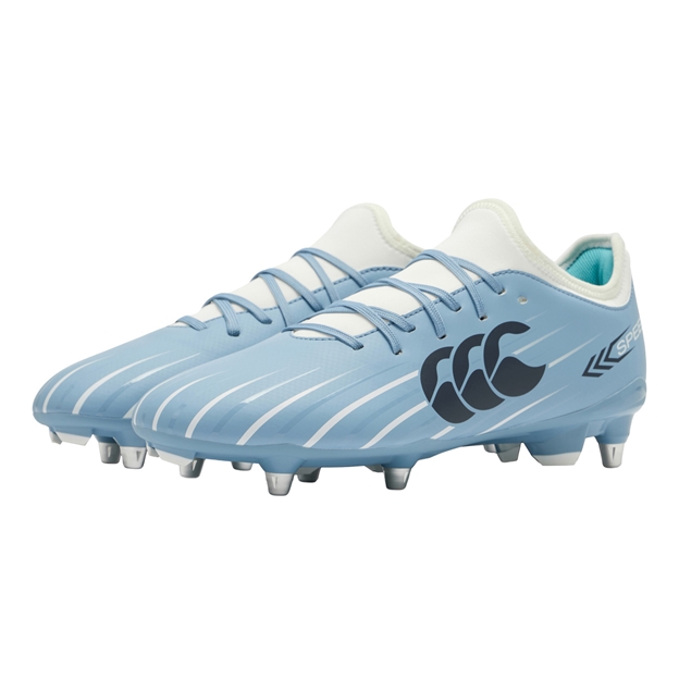 Canterbury Adults Speed Falcon 2.0 Team Soft Ground Rugby Boots Mountain Spring Grey - Pair View