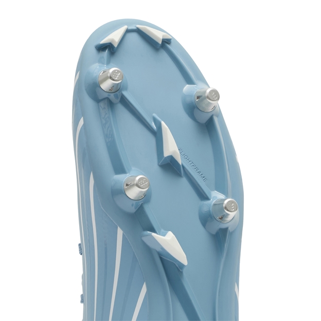 Canterbury Adults Speed Falcon 2.0 Team Soft Ground Rugby Boots Mountain Spring Grey - Forefoot Close-up