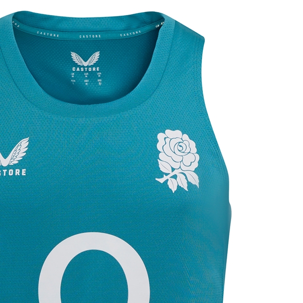 England Mens Performance Singlet 25-26 Reflecting Pond - RFU