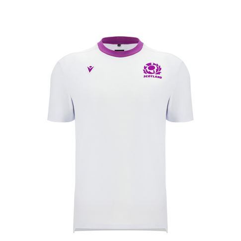 Scotland Junior Athleisure Cotton T-Shirt 25/26 White - Front