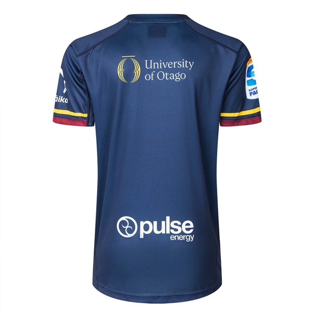 Highlanders Mens Home Rugby Shirt Short Sleeve 2025 - Back