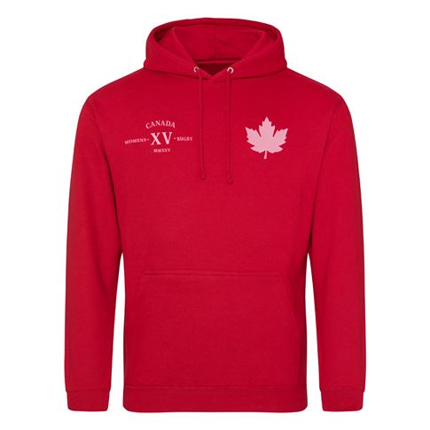 Womens World Cup Canada Adults Classic Hoodie Red - Front