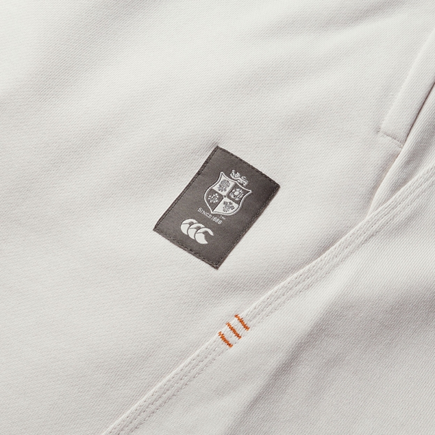 British and Irish Lions Outback Mens Fleece Shorts - Natural - Close Up Logo