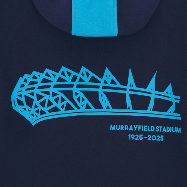Scotland Womens Leisure Hoodie 25/26 Navy - Murrayfield Back Graphic