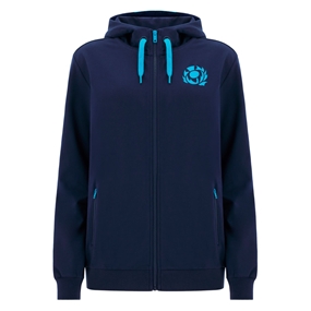Scotland Womens Leisure Hoodie 25/26 Navy - Front