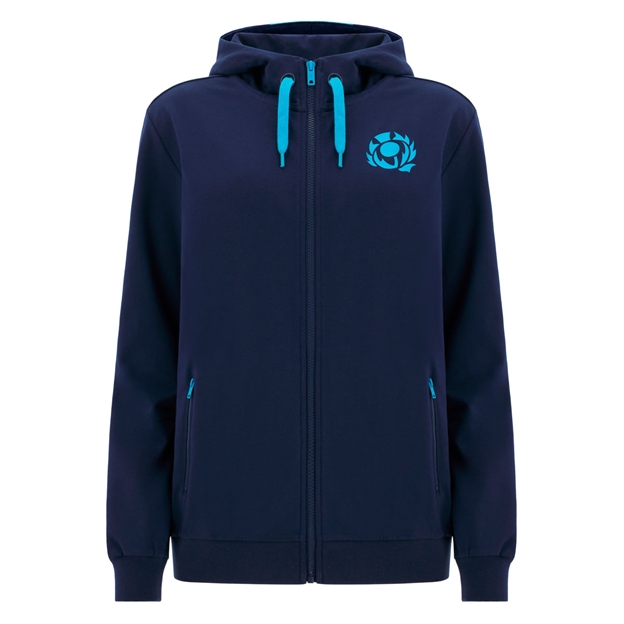 Scotland Womens Leisure Hoodie 25/26 Navy - Front