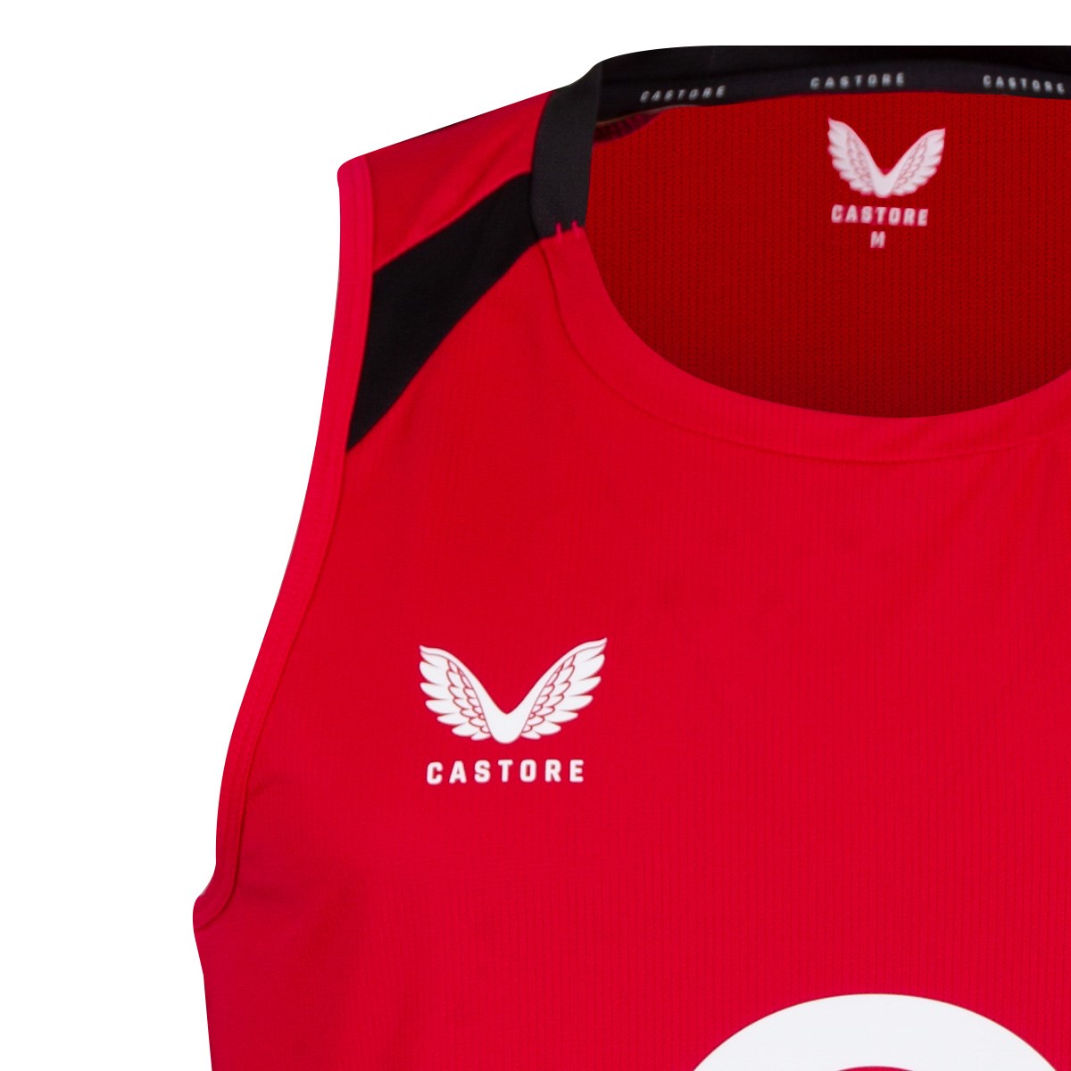 England Mens Performance Singlet 26/27 Persian Red - Front View