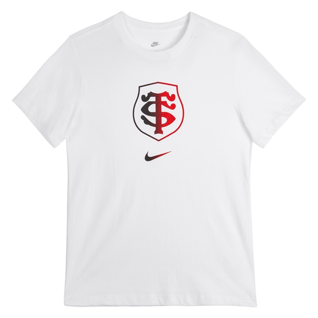 Stade Toulousain Kids T-Shirt 26/27 White - Flatlay View