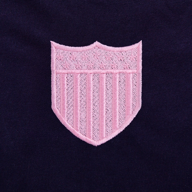 Womens World Cup USA Adults Classic Heavyweight Rugby Shirt Navy - USA Crest