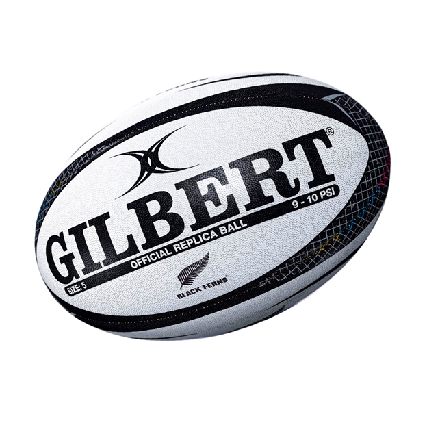 Gilbert Black Ferns Replica Rugby Ball Size 5 - Back