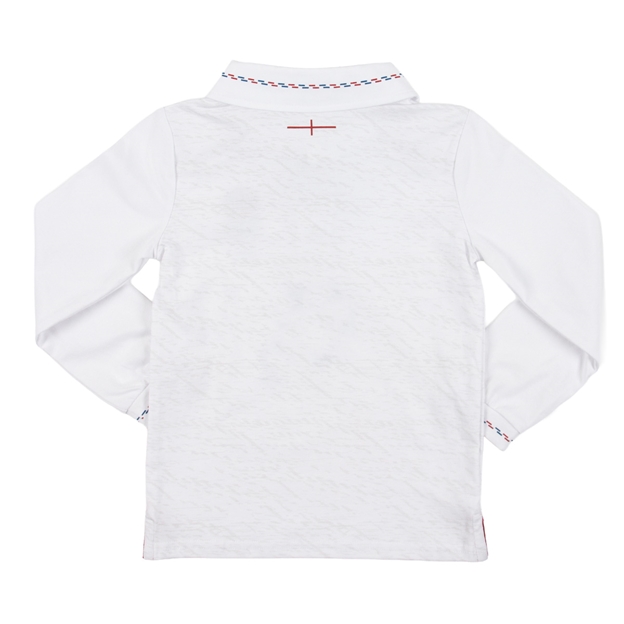 England Baby Home Rugby Shirt 26/27 White - Back View