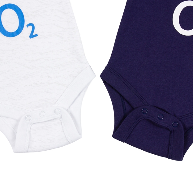 England Baby Home & Away Kit Pack Bodysuits 26/27 - Fastening Close-up
