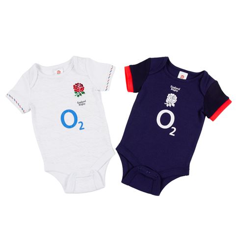 England Baby Home & Away Kit Pack Bodysuits 26/27 - Front View