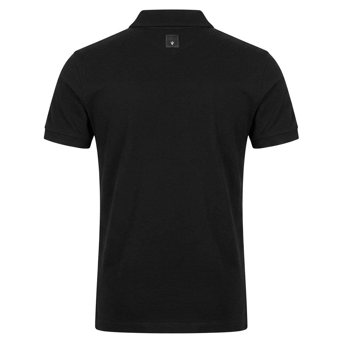 Barbarians Mens Athleisure Cotton Polo 26/27 Black - Front View