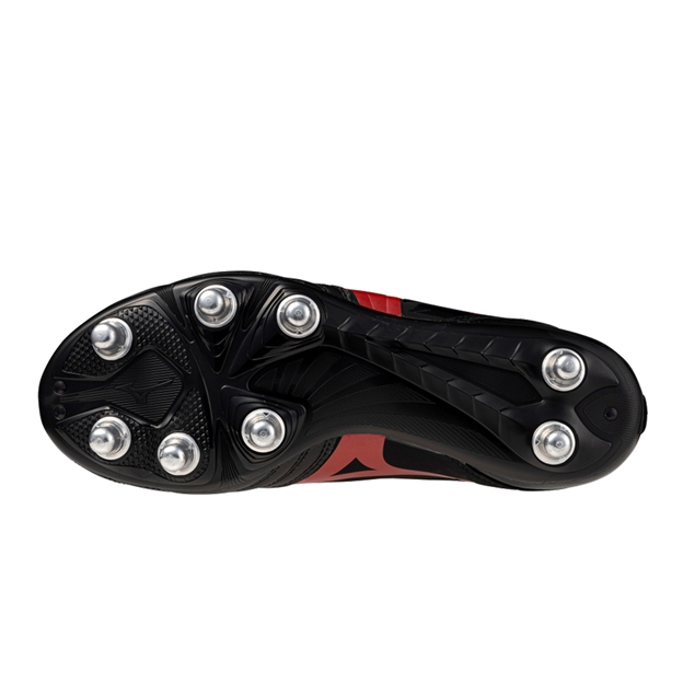 Mizuno Adults Waitangi PS Rugby Boots Black Red - Soleplate