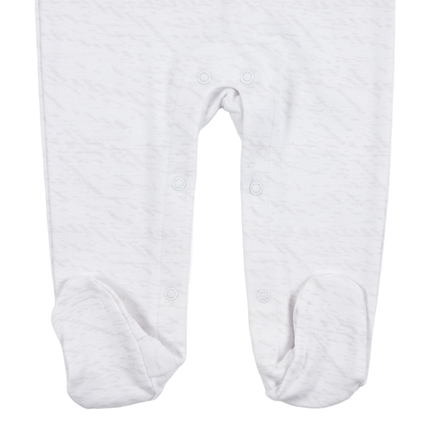 England Baby Home Kit Sleepsuit 26/27 White - Bottom Fastening Close-up