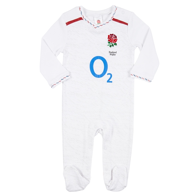 England Baby Home Kit Sleepsuit 26/27 White - Front View