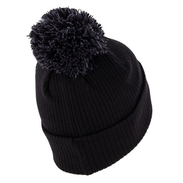 Barbarians Adults Pom Pom Beanie 26/27 Black - Back View