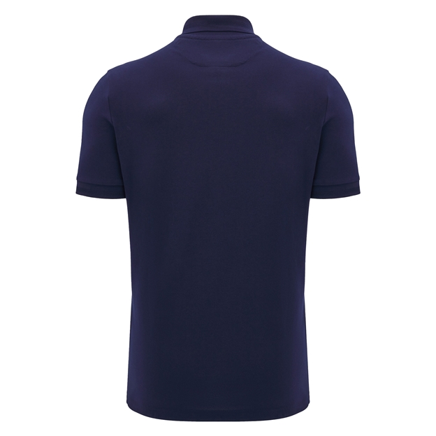 Scotland Mens Athleisure Travel Polo-Navy-24/25 - Back