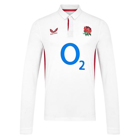 Red Roses Womens Home Classic Rugby Shirt 25/26 – Long Sleeve White