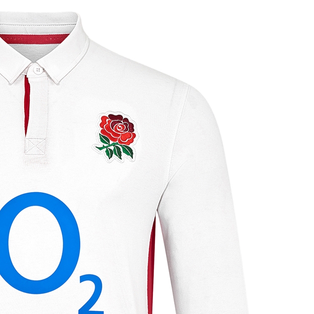 Red Roses Womens Home Classic Rugby Shirt 25/26 - Long Sleeve White