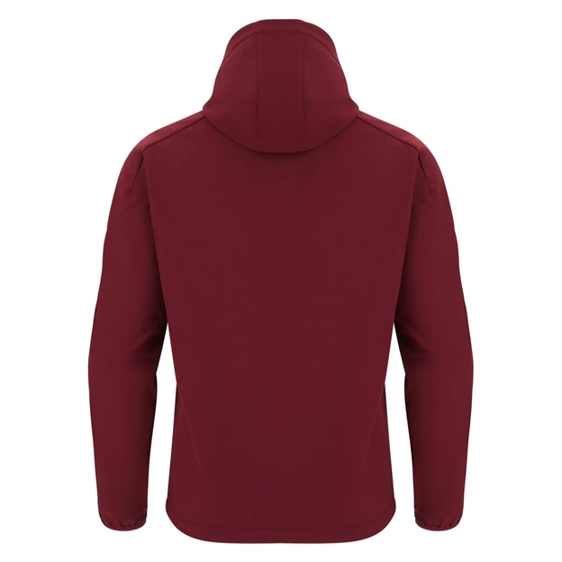 Wales Mens Softshell Jacket 25/26 Dark Red - Back