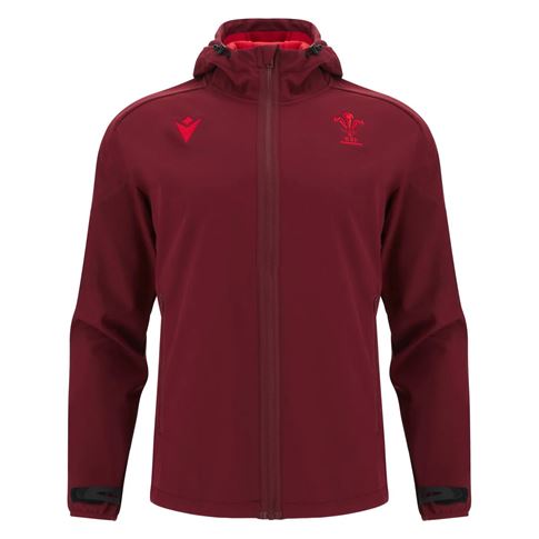 Wales Mens Softshell Jacket 25/26 Dark Red - Front
