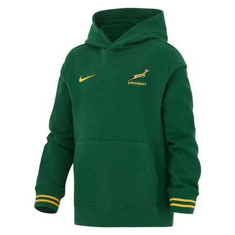 South Africa Springboks Kids Hoodie 26/27 Gorge Green - Front View