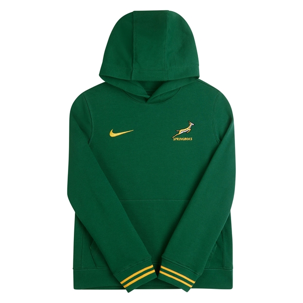 South Africa Springboks Kids Hoodie 26/27 Gorge Green - Flatlay View
