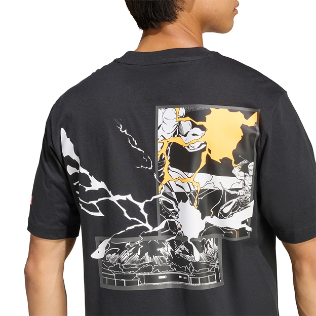 All Blacks Marvel Adults Tee 25/26 - Adidas x MARVEL Graphic Close-up