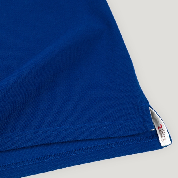 Rugby 1823 Adults Polo Shirt Royal Blue - Hem Close-up