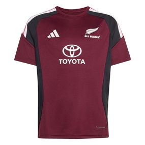 All Blacks Kids Performance T-Shirt 26/27 Maroon - Front View