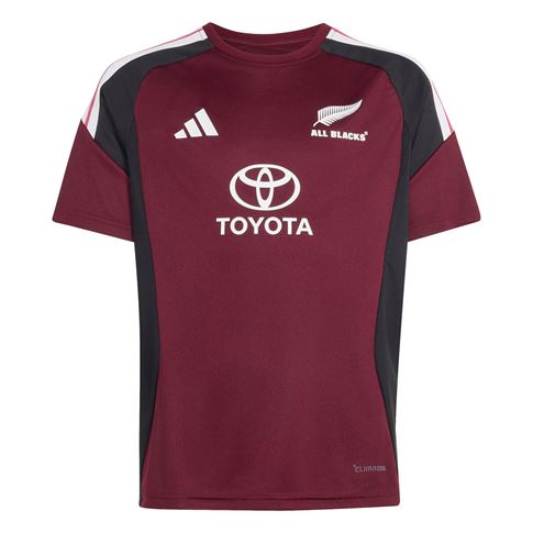 All Blacks Kids Performance T-Shirt 26/27 Maroon - Front View