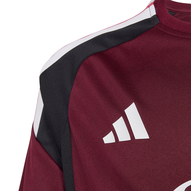 All Blacks Kids Performance T-Shirt 26/27 Maroon - Adidas Close-up View