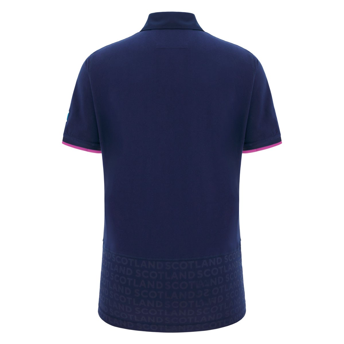 Scotland Womens Home Cotton Rugby Shirt 25/26 Short Sleeve Navy - Front