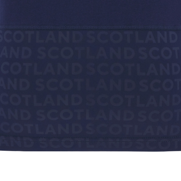 Scotland Womens Home Cotton Rugby Shirt 25/26 Short Sleeve Navy - Hem Detail