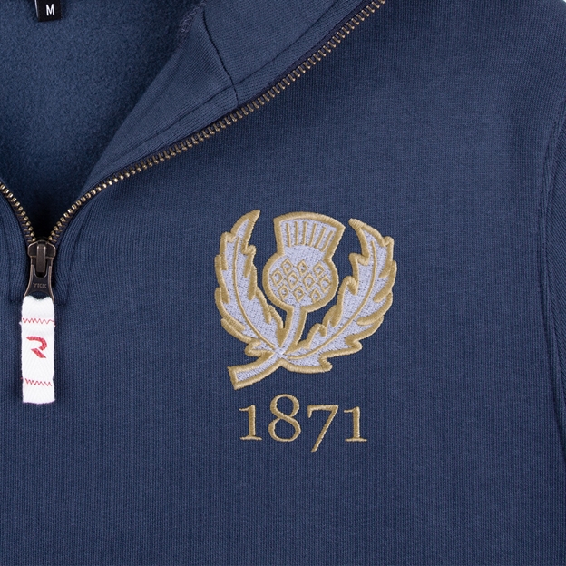 Scotland 1871 Quarter Zip Sweatshirt - Petrol Blue