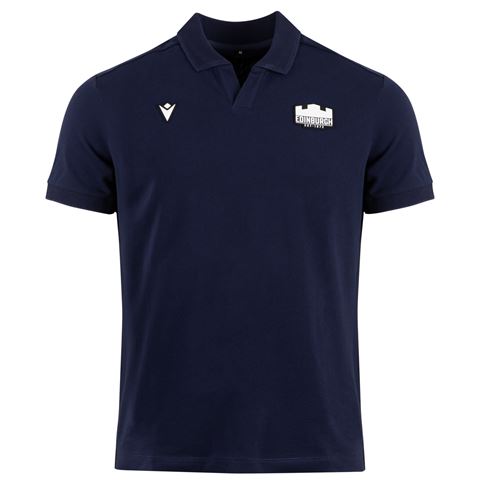 Edinburgh Mens Polo Shirt 26/27 Navy - Front View