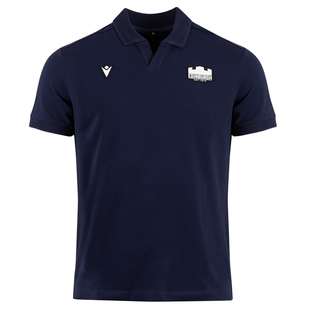 Edinburgh Mens Polo Shirt 26/27 Navy - Front View